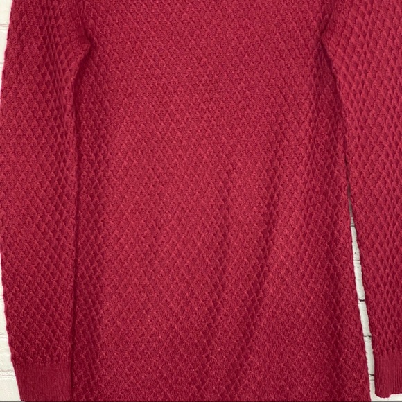 Loft Women’s Knitted Sweater Cranberry Red Medium - Picture 3 of 13